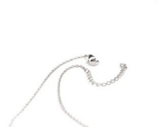 Naples Large Logo Necklace - Silver