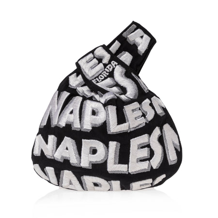 Black & White Naples Logo Nexus Handbag