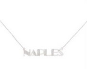 Naples Logo Necklace - Silver